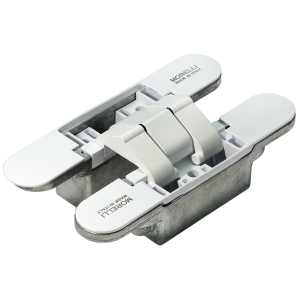 Дверная петля скрытой установки с 3-D регулировкой Morelli HH-16 W, цвет - белый