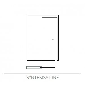 Пенал SYNTESIS LINE 800X2000мм SD STUD WALL KIT + ACC. для одностворчатой раздвижной двери, (без обрамления проема)