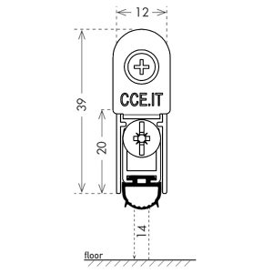 Автоматический порог EASY TREND SQ cod. ASTDSQ, B4/430