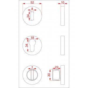 Фиксатор CEBI WC PC35 матовое золото полимер